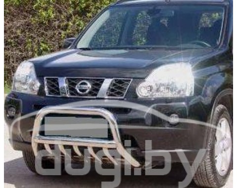 Передняя защита (кенгурятник) для X-Trail II (2008-2011)